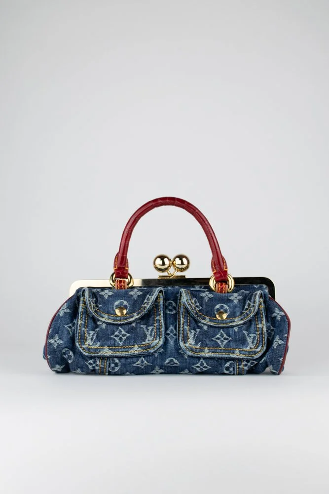 Louis Vuitton Denim Alligator Sac 