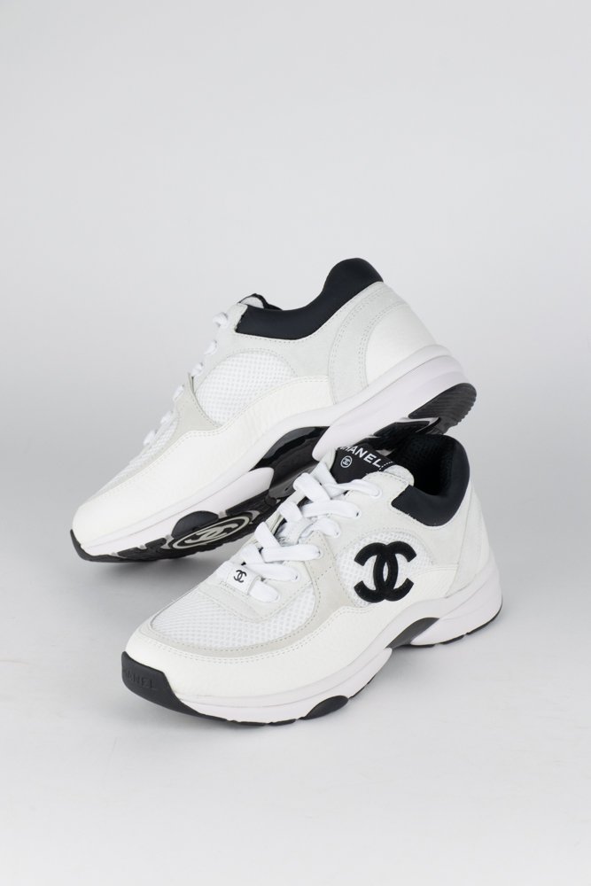 chanel interlocking cc sneakers