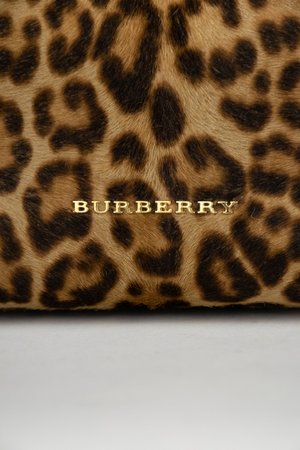 Burberry Jody Leopard-print Chain Strap Wallet