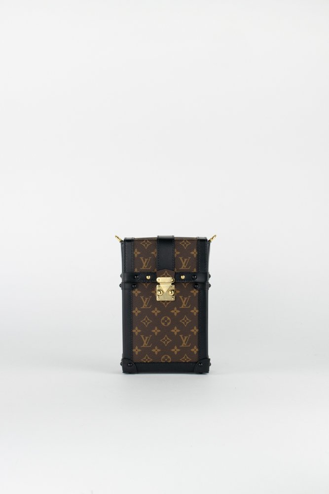 Louis Vuitton Monogram Black Vertical Trunk Pochette – The Closet