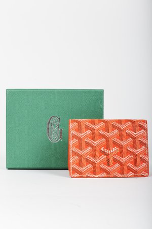 Goyard Saint-Pierre Card Wallet, Orange
