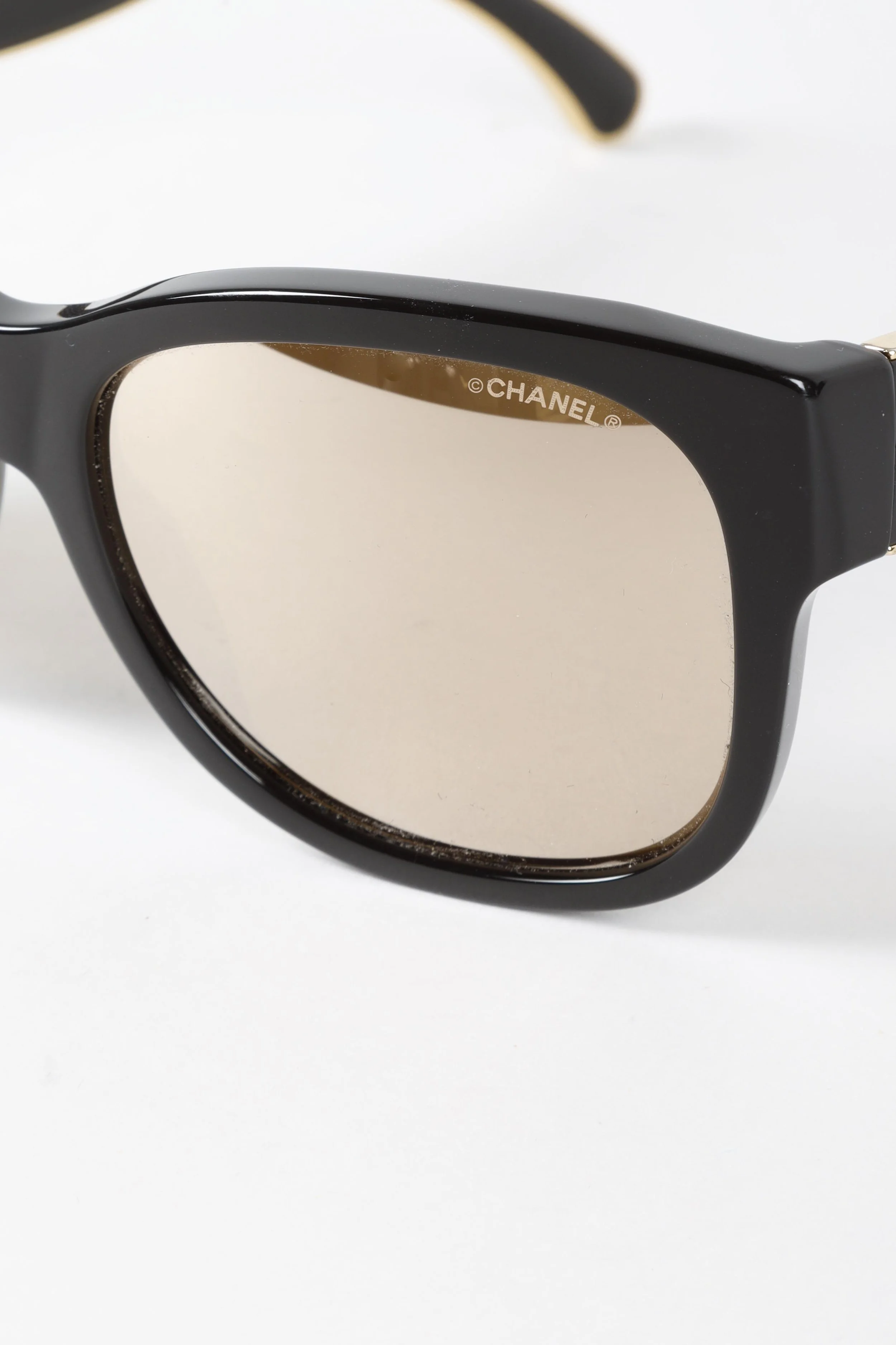 Chanel Gold Trim Sunglasses — BLOGGER ARMOIRE