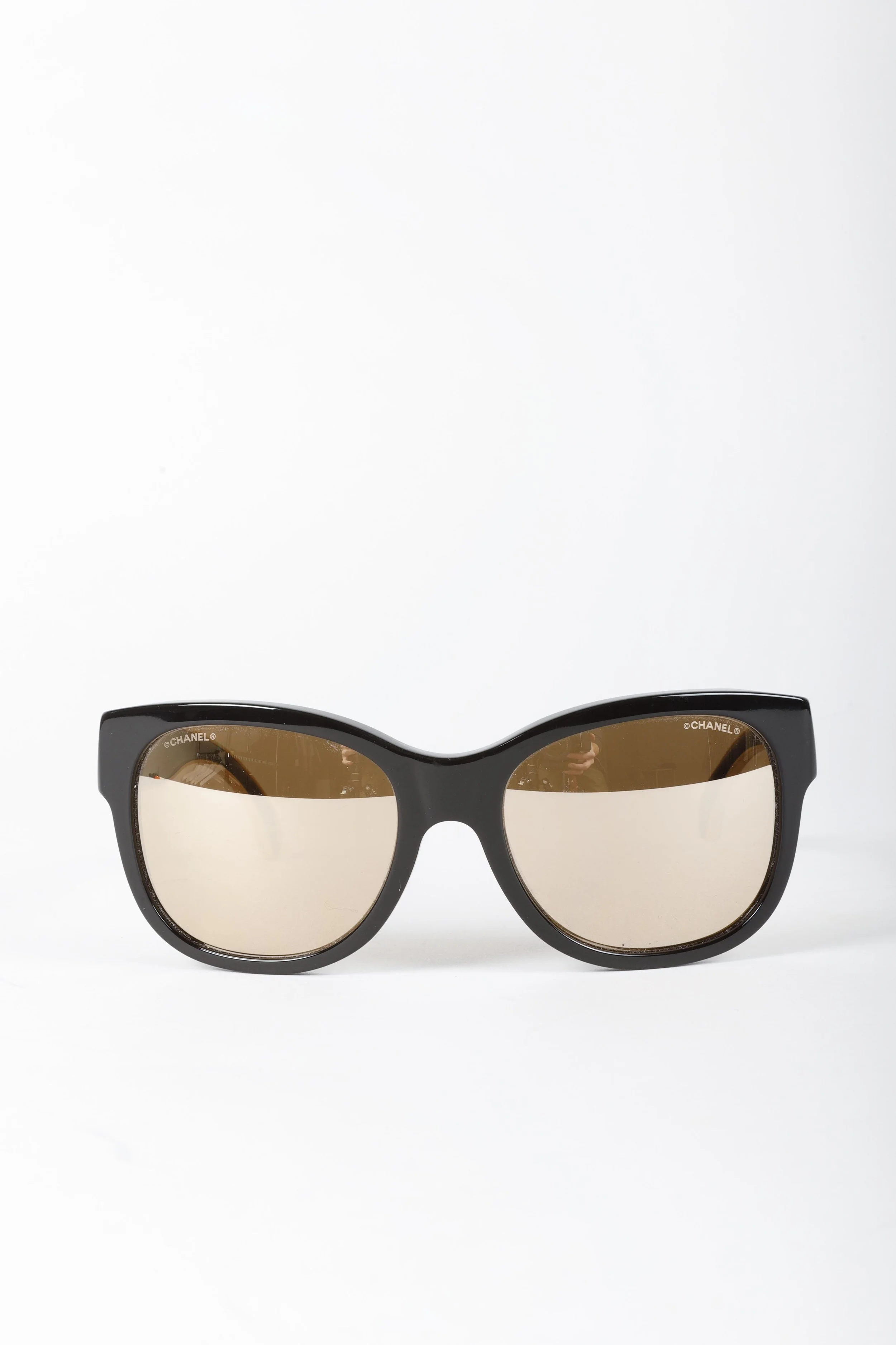 Chanel Gold Trim Sunglasses — BLOGGER ARMOIRE