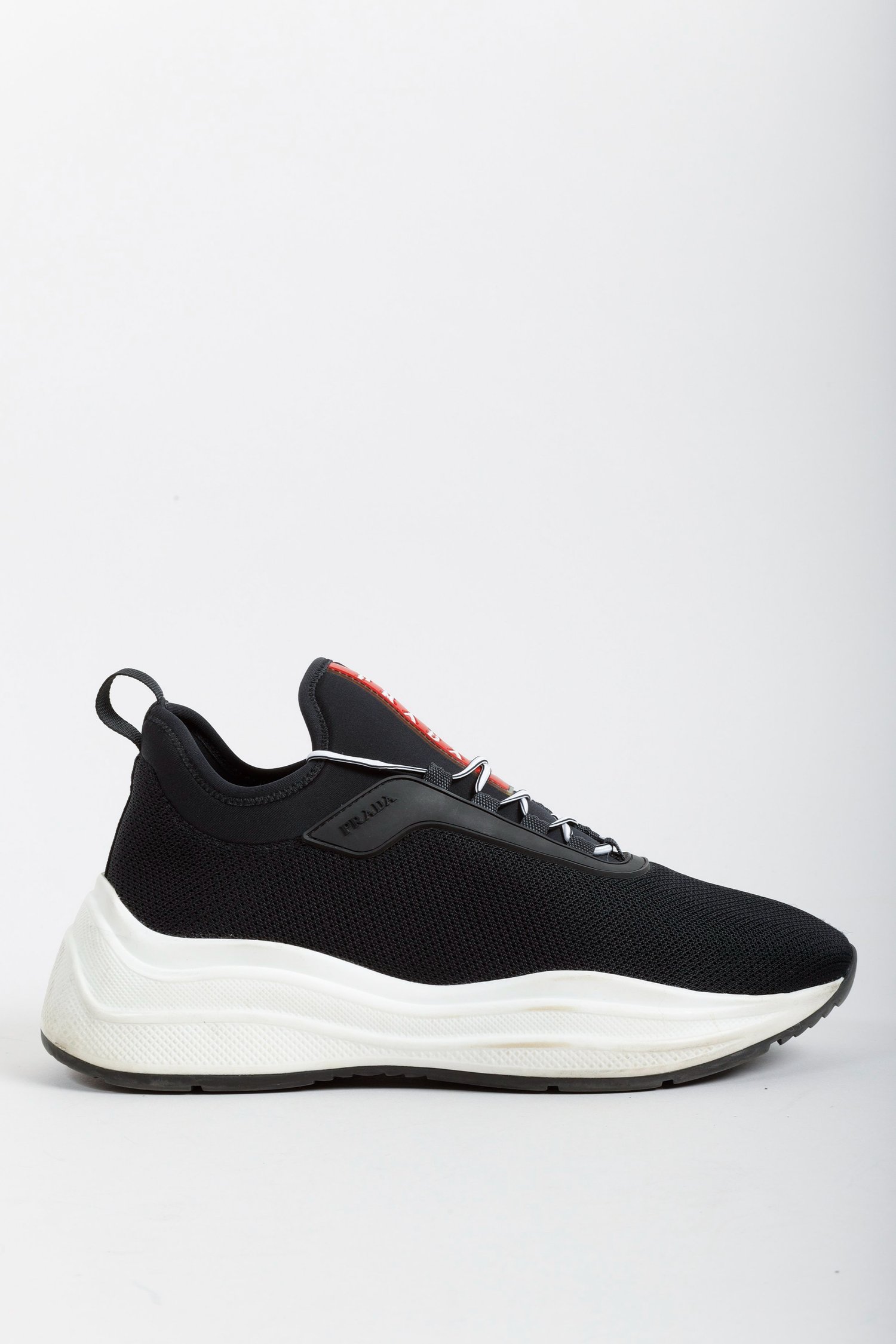 Prada Black Sock Knit Platform Sneaker — BLOGGER ARMOIRE