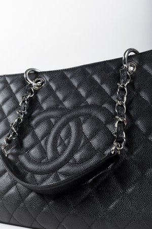 Chanel Grand Shopping Tote GST in Black Caviar and GHW