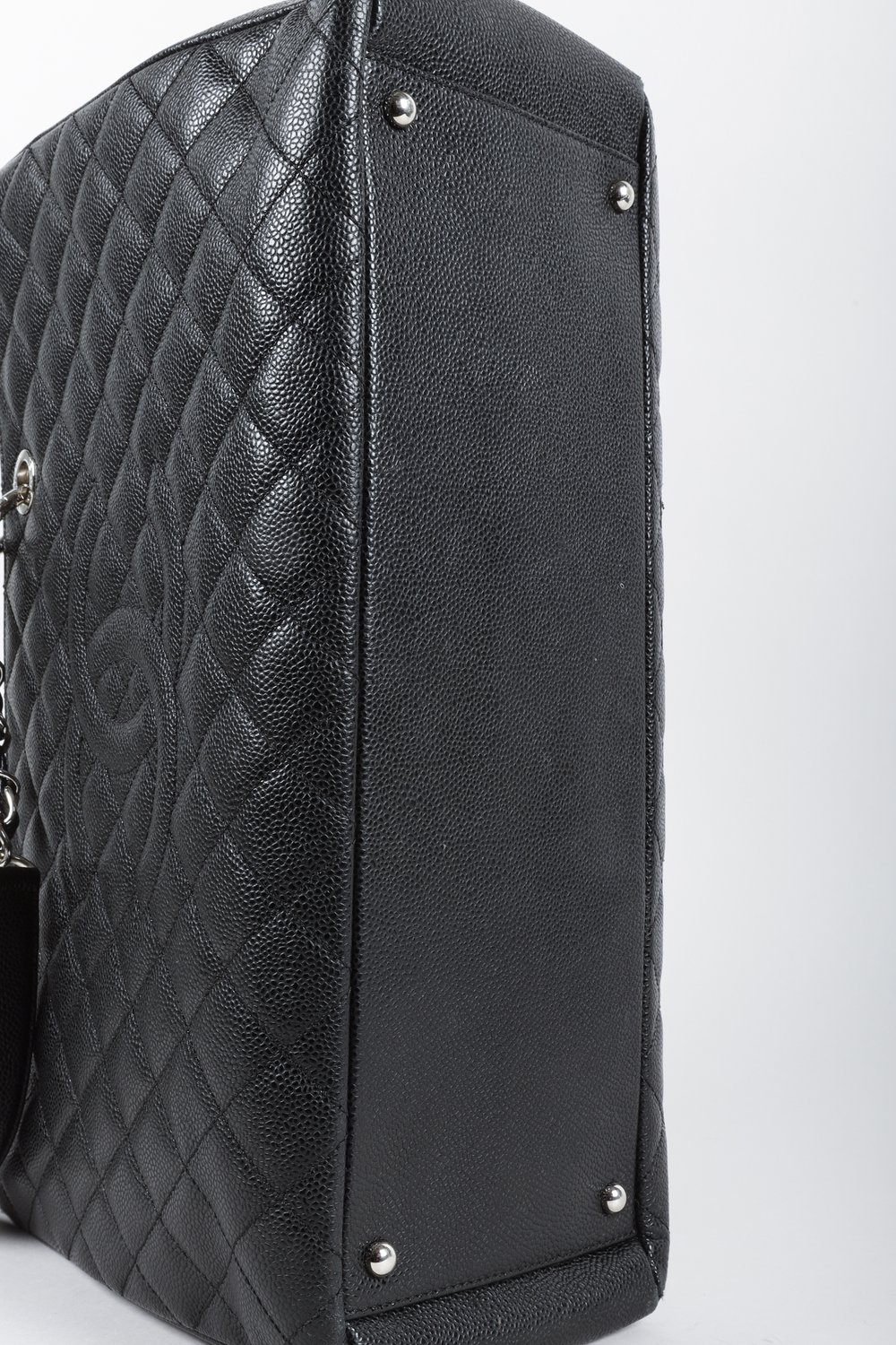 Chanel GST Grand Shopping Tote Black Caviar Bag