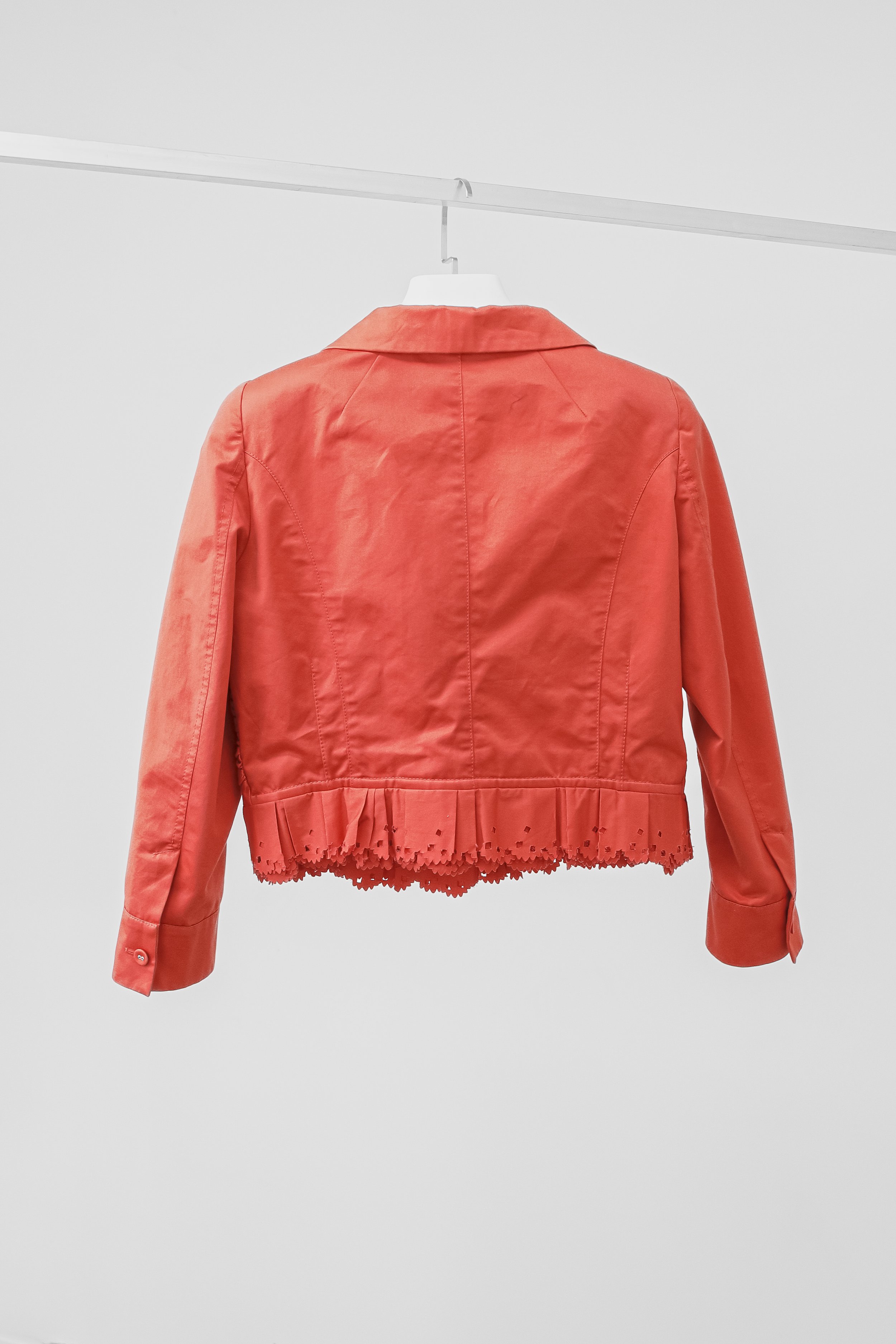 Nina Ricci Ruffle Hem Jacket — BLOGGER ARMOIRE