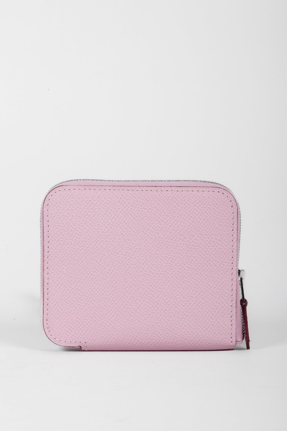 Hermes Silk'In Compact Mauve Sylvestre Leather Wallet — BLOGGER