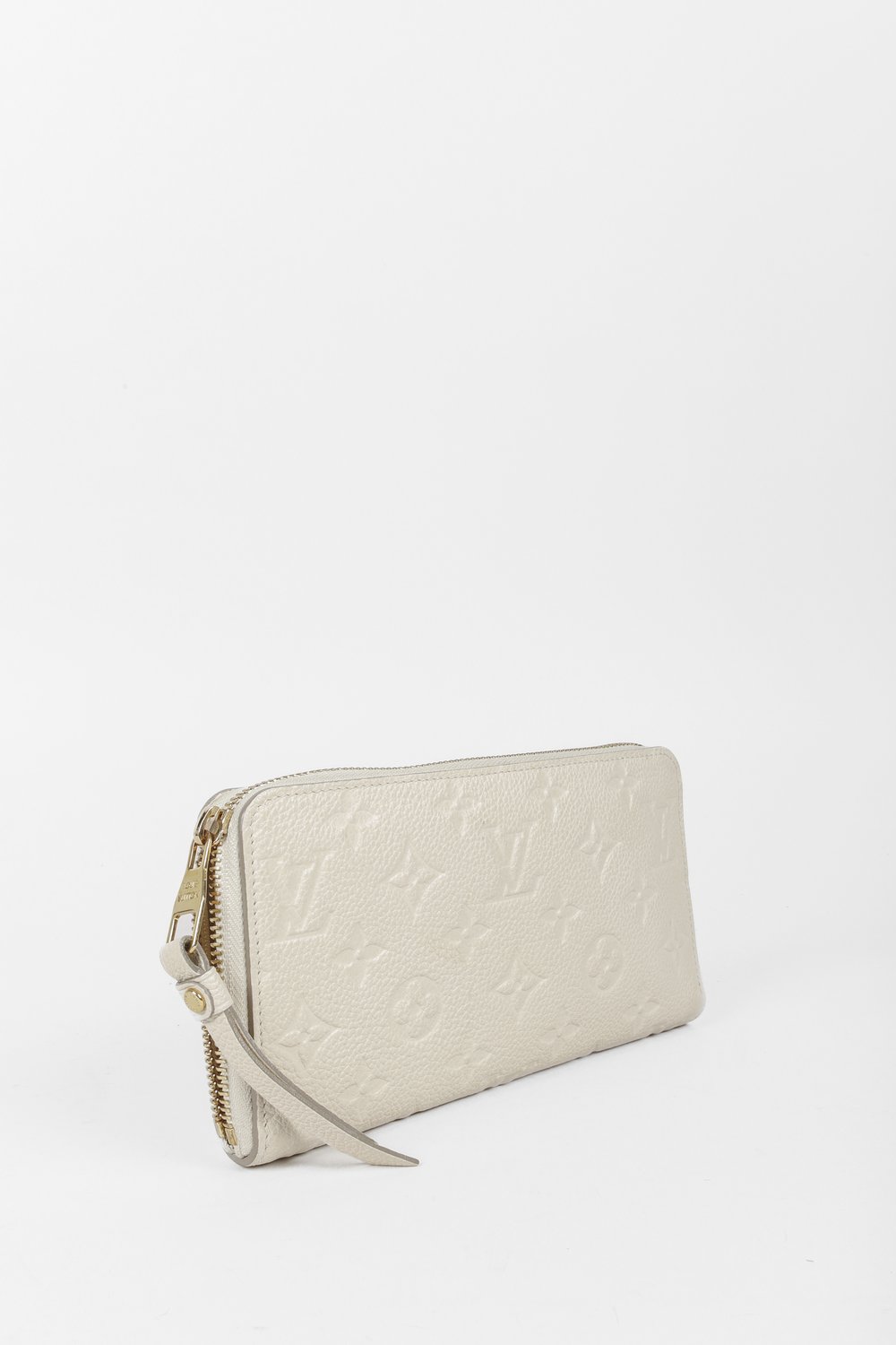 Louis Vuitton White Monogram Empreinte Leather Zippy Wallet