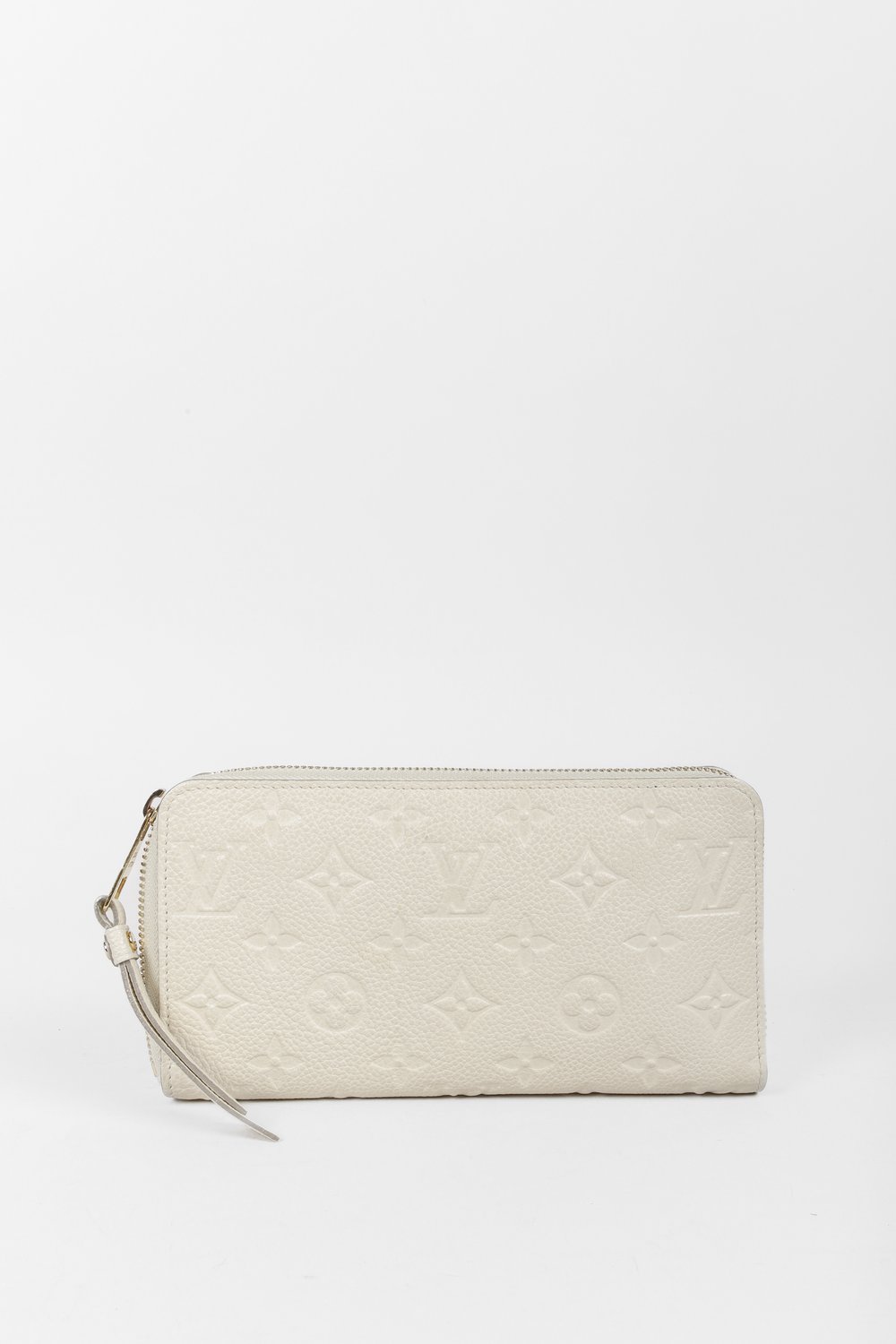 Louis Vuitton White Monogram Empreinte Leather Zippy Wallet