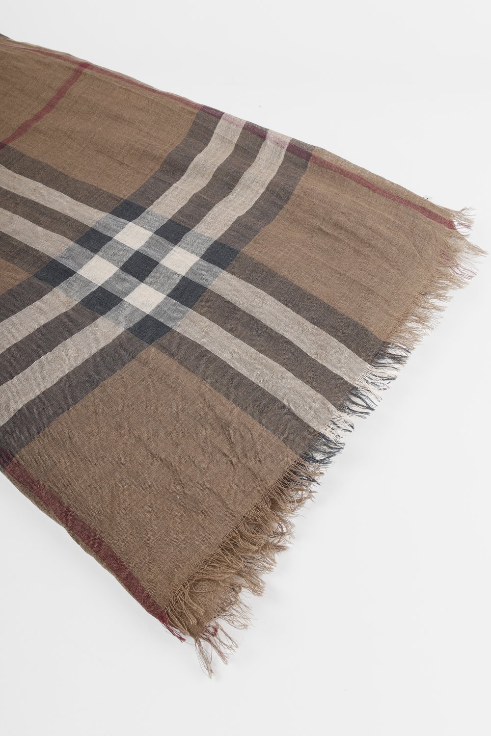 Burberry Brown House Check Silk Scarf — BLOGGER ARMOIRE