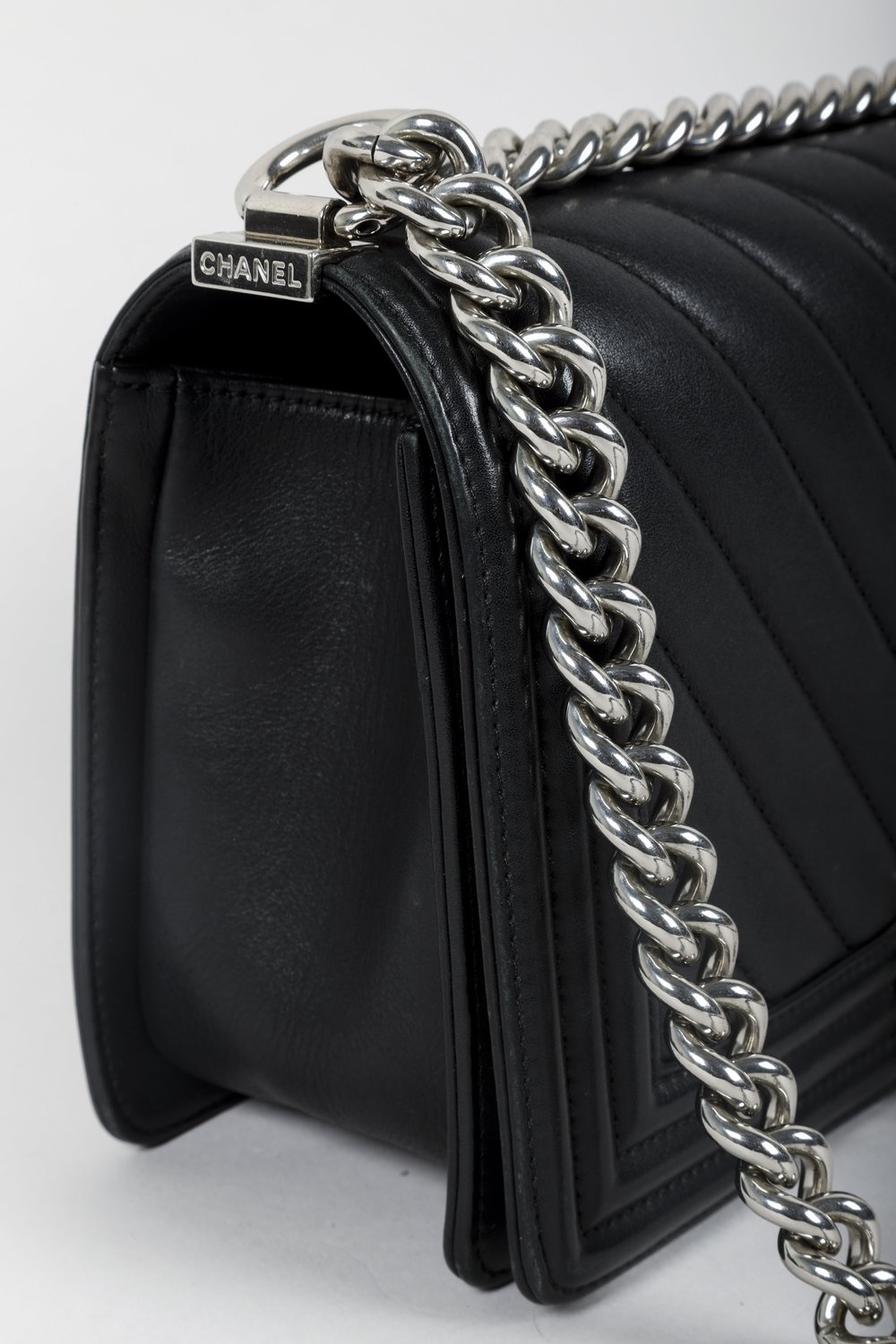Chanel Black Quilted Boy Bag SHW — BLOGGER ARMOIRE