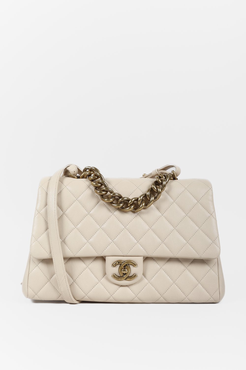 chanel leather flap bag