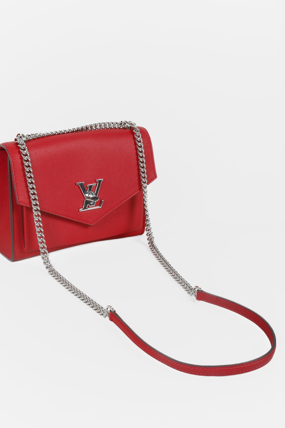 Louis Vuitton Mylockme Chain Bag in Red