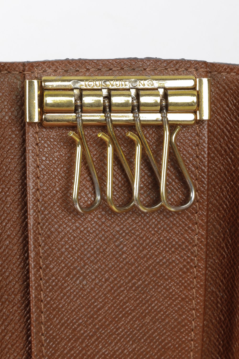 Vintage Authentic Louis Vuitton Key Holder Case Monogram