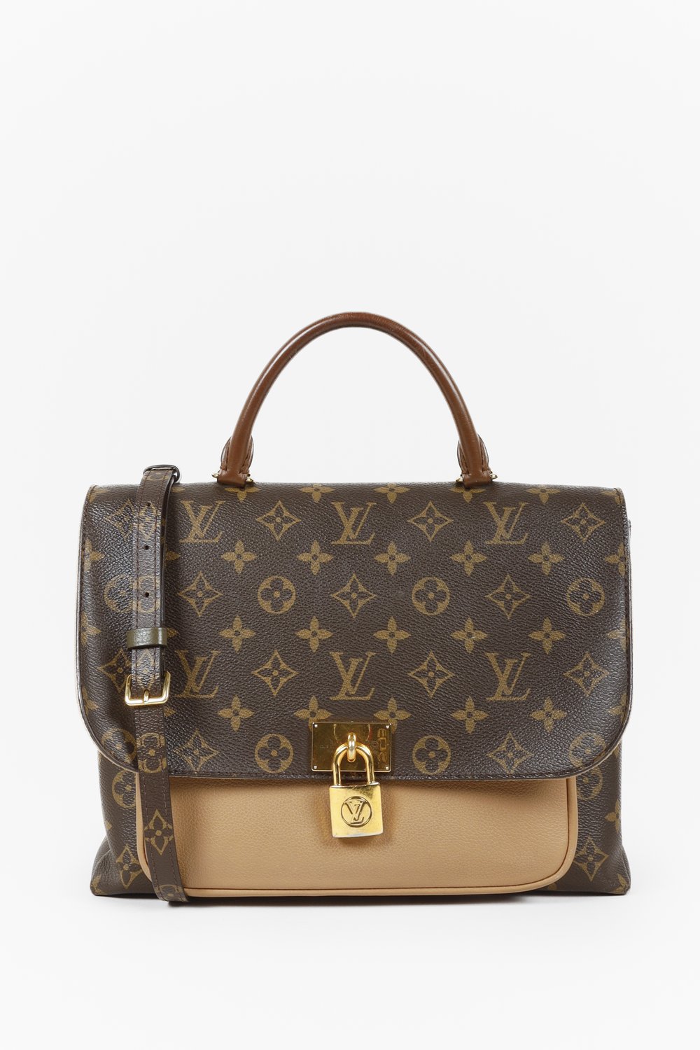 LOUIS VUITTON Perforated Monogram Marina Leather Lunar PM Shoulder