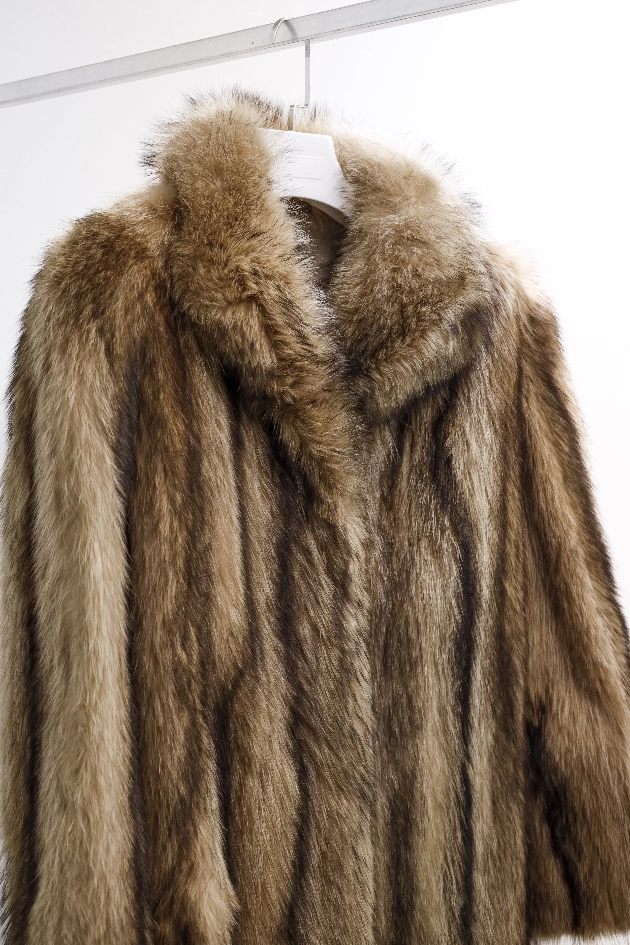 Blonde Raccoon Car Coat — BLOGGER ARMOIRE