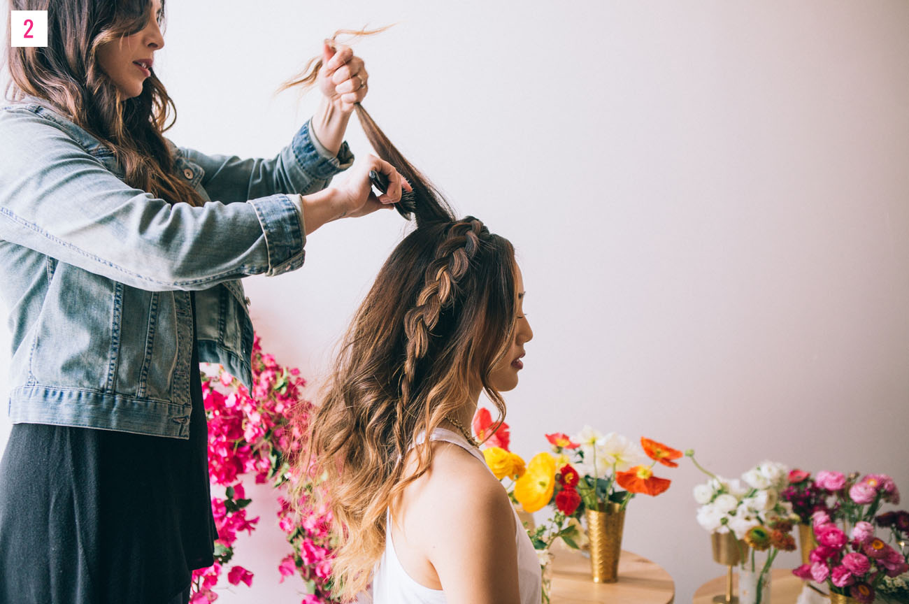 Dutch Braid Flower Crown Tutorial Steps GreenWeddingShoes.jpg