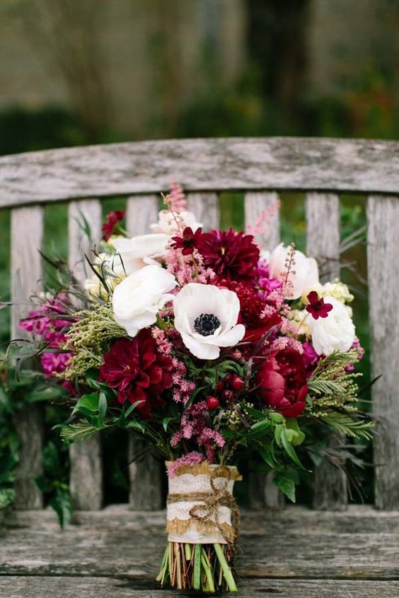 Fall Bouquet on Bench.jpg