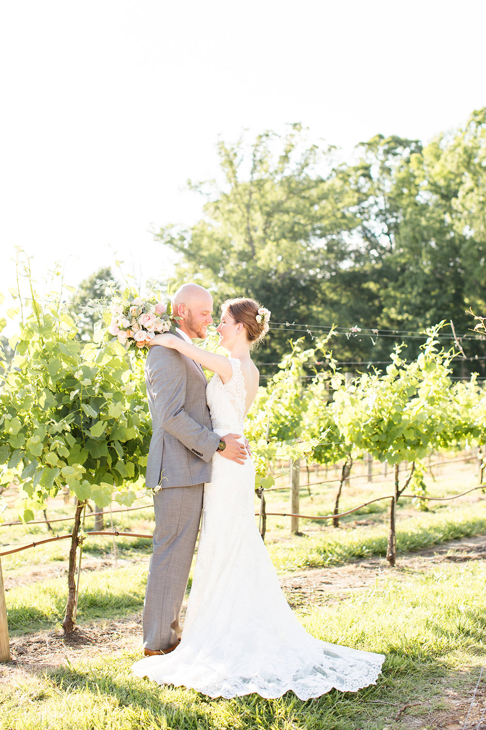 Couple After Outdoor Ceremony at Ashton Creek Vineyard .jpg