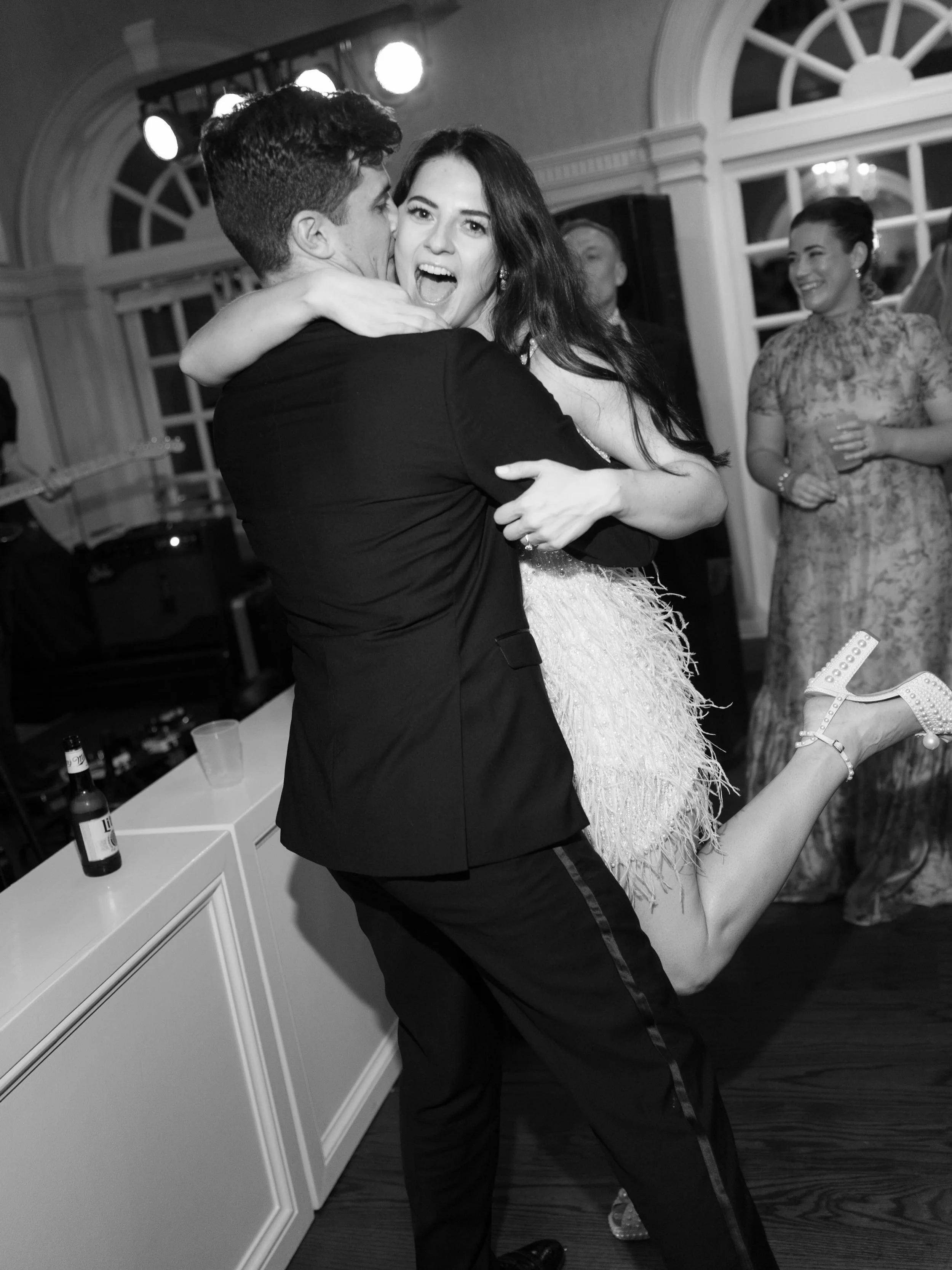 Friday mood: dance floor packed, dancing shoes on, and zero plans of leaving early 🪩✨ Casey + Robbie&rsquo;s reception understood the assignment.

#reception #receptionlook #weddingtrends #dancefloor #funfriday