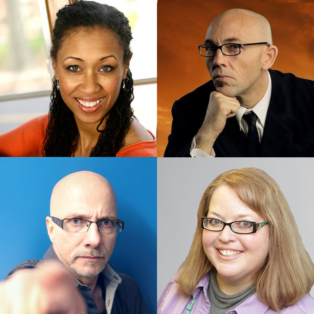 college of Leighann Lord and Ian Harris on top, and Emery Emery and Celestia Ward on the bottom