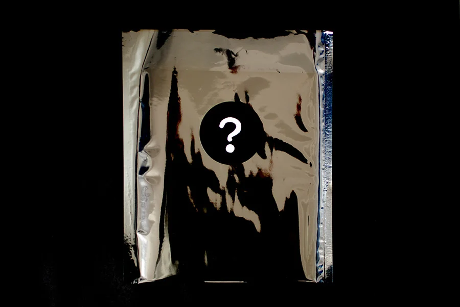 Is this the right word?, 2014 Edition of 200 Eunice Luk and Alicia Nauta 10" x 8", 24 Pages Saddle stitch, risograph printed book. Metallic sleeve with silkscreen sticker. Co-published by Alicia's Klassic Kool Shoppe and Slow Editions This selection of drawings and collages is the 5th collaborative project between Alicia Nauta and Eunice Luk.