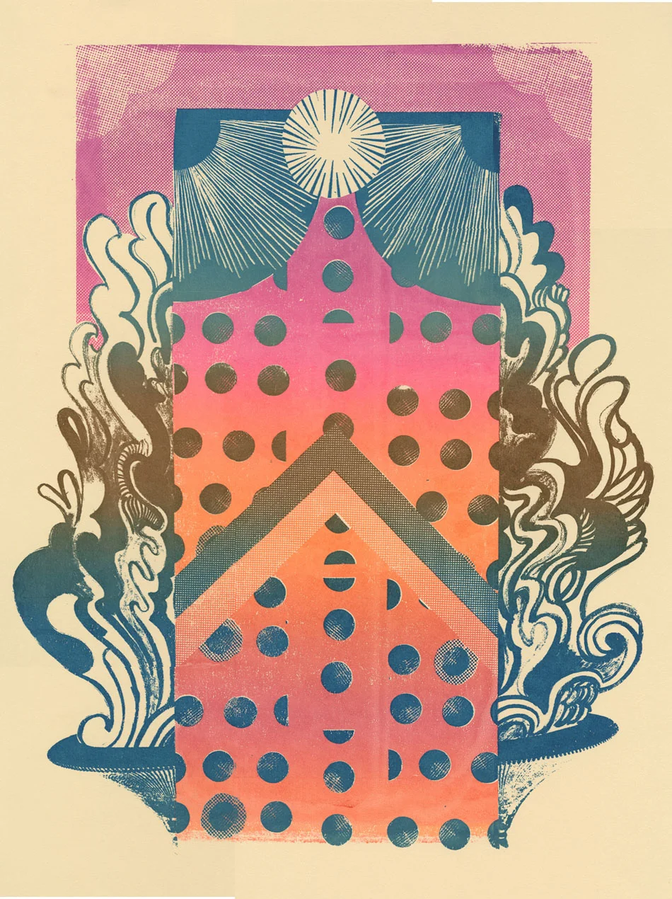 Musty Hothouse Screenprint 18" x 24" 2011