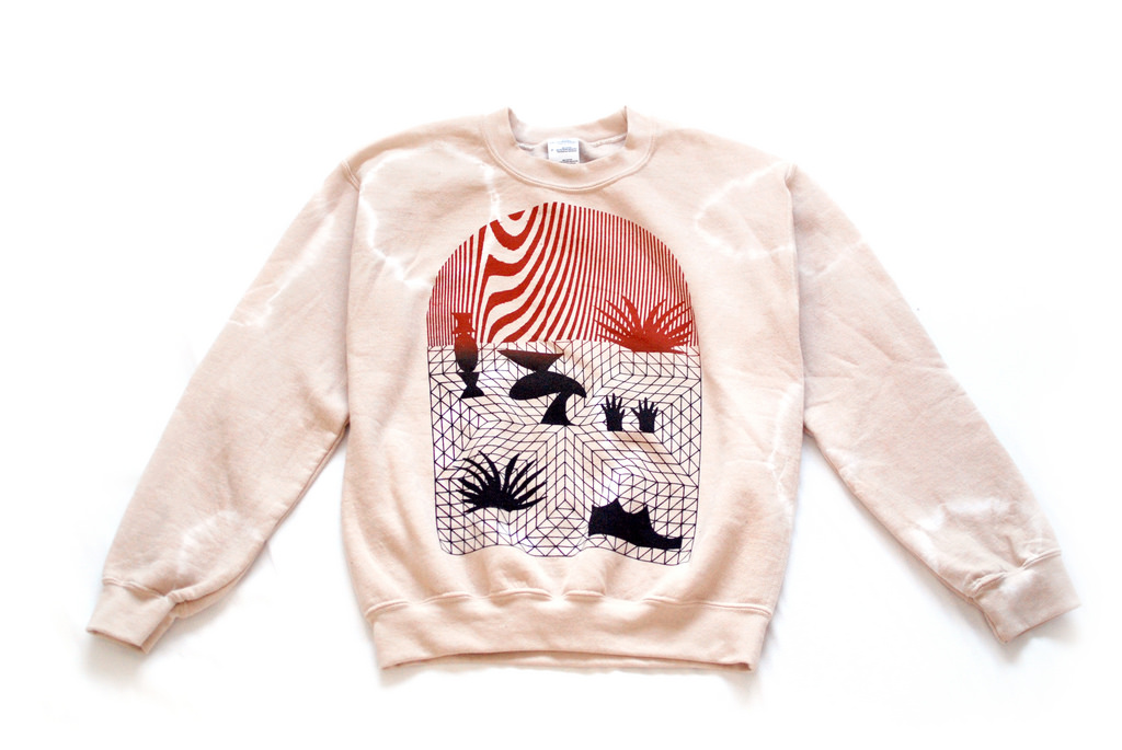 Future Desert Eunice Luk and Alicia Nauta Tie Dyed and screenprinted Edition of 80 2015