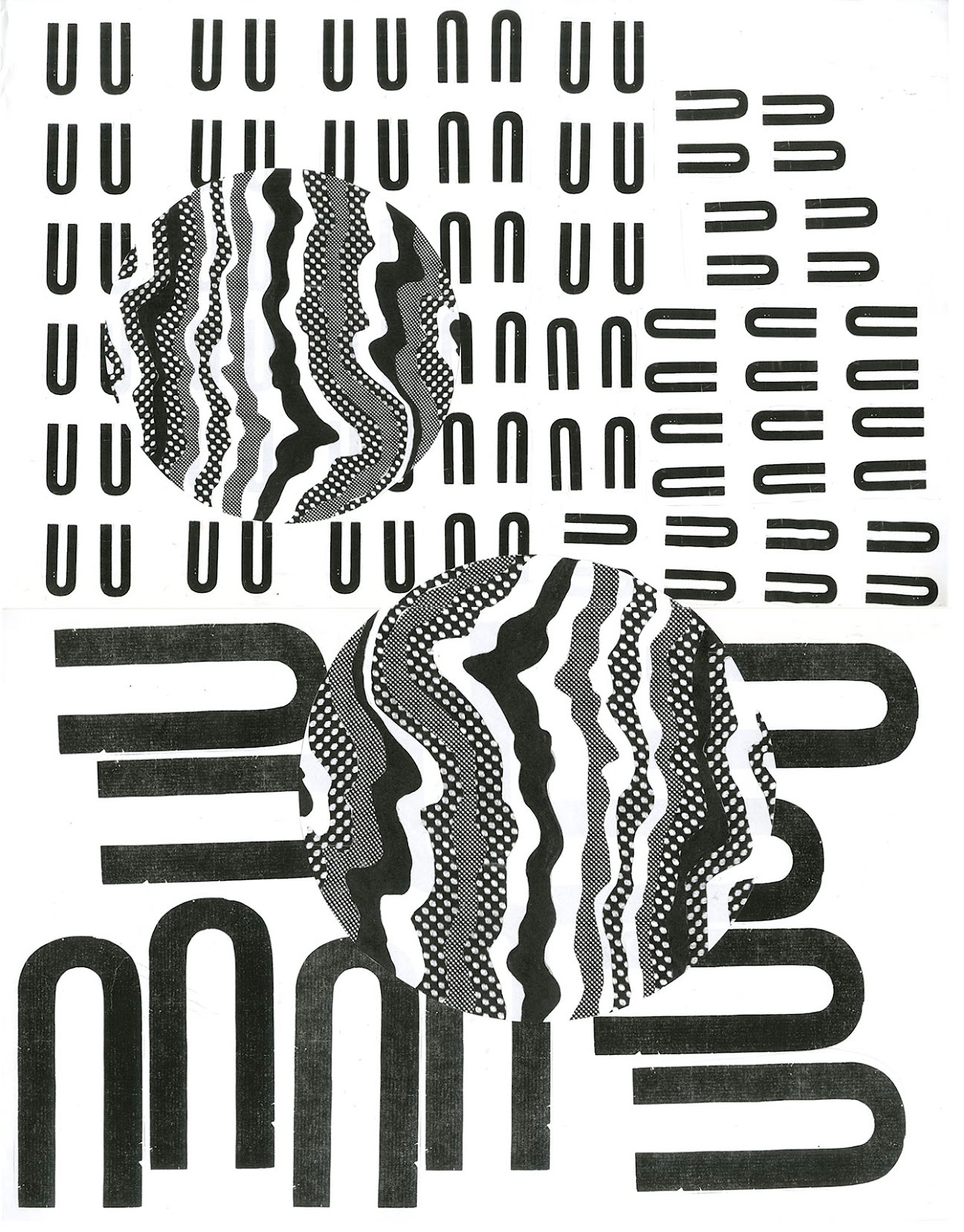 Moon Song Xerox collage 18" x 24" 2011
