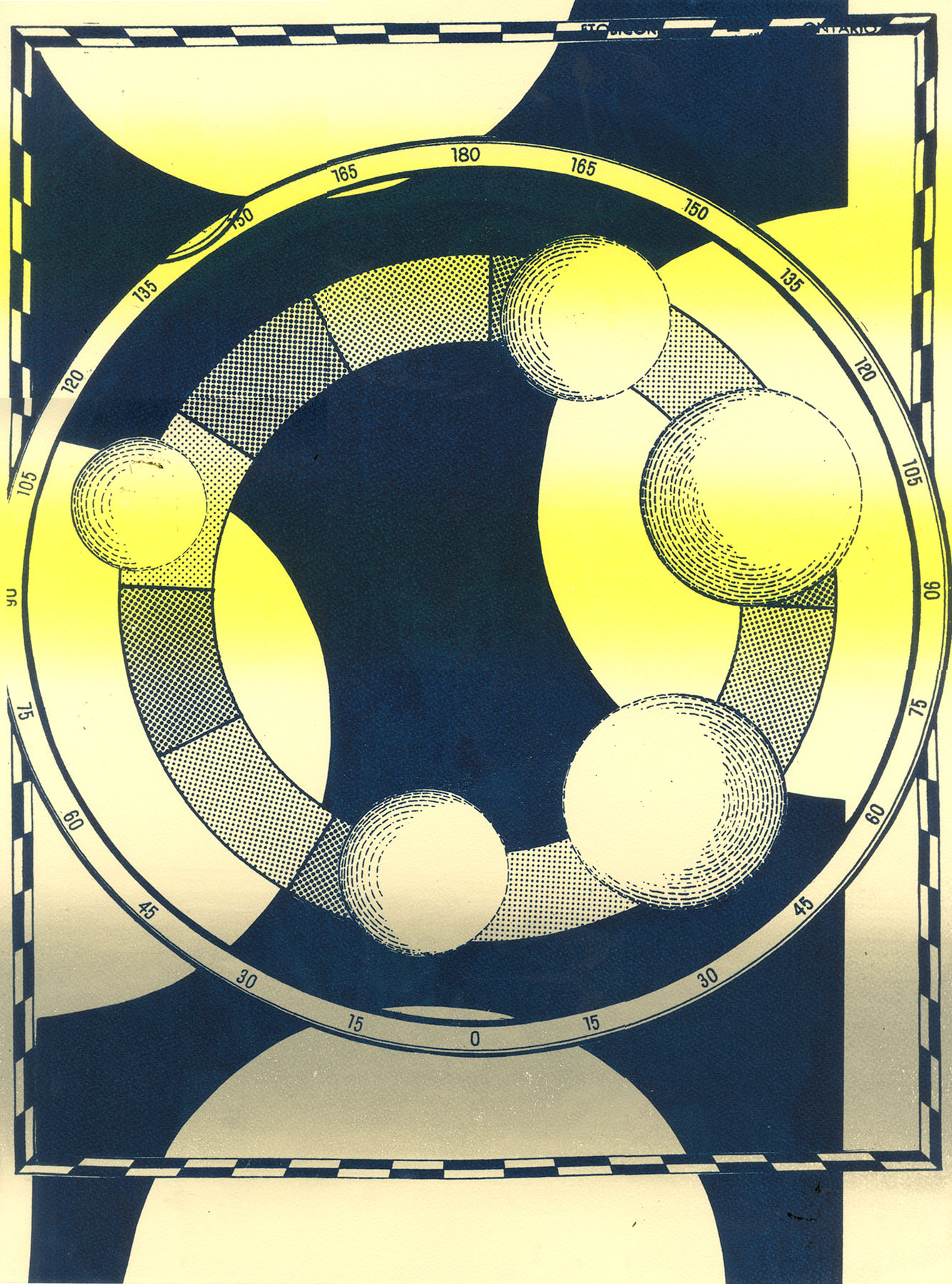  Wheel of Fortuna  Screenprint  18" x 24"  2013 