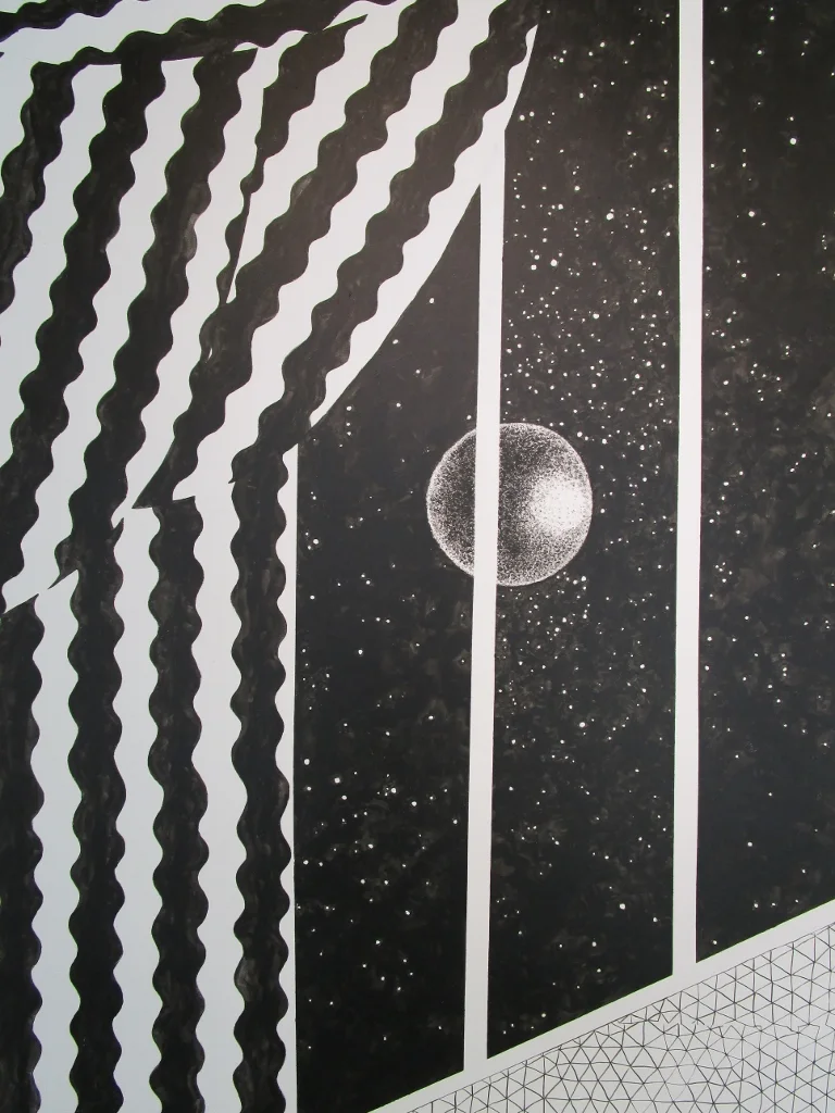 Detail of Goodnight Moon mural