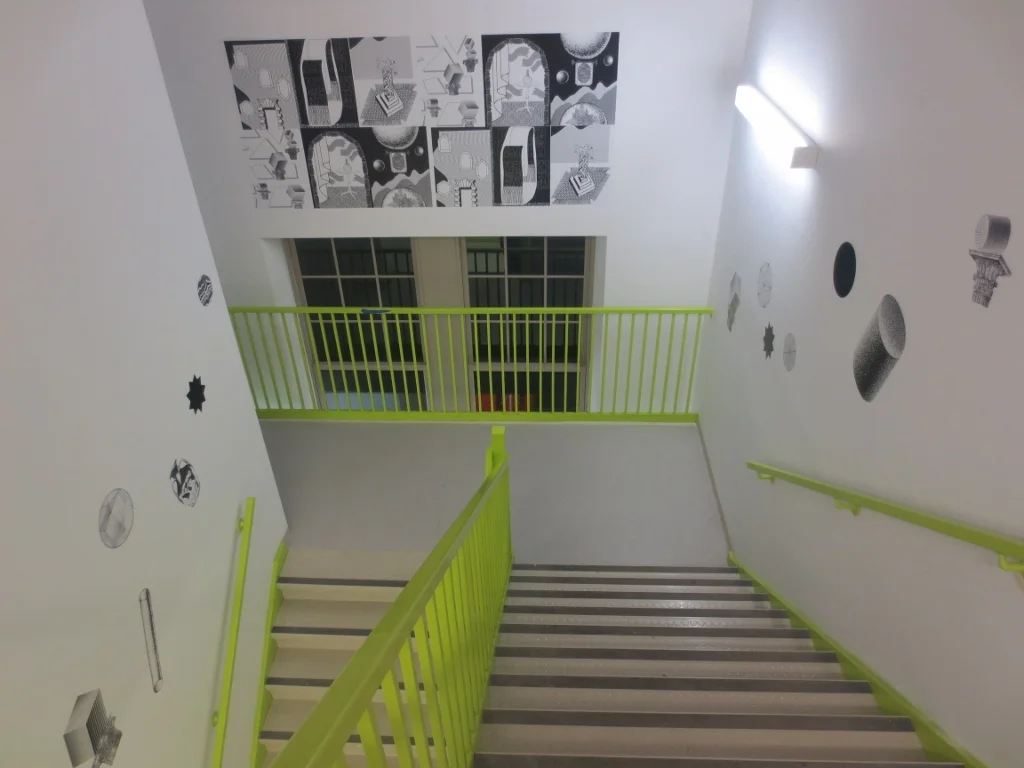 Am I in my own house at all Mister? Vinyl stairwell installation at Artscape Youngplace