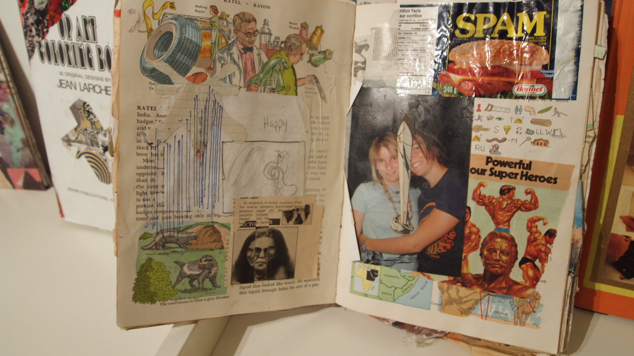  The Reading Nook  detail of Collage book by Jeff Garcia  Narwhal Projects 