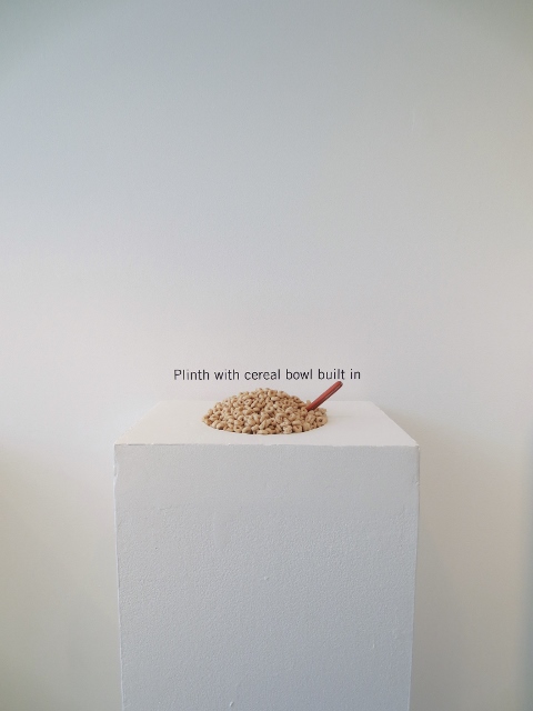  Yahoo! Answers  detail of Plinth with cereal bowl built in by Joële Walinga   Download Exhibition Essay   Xpace Cultural Centre 