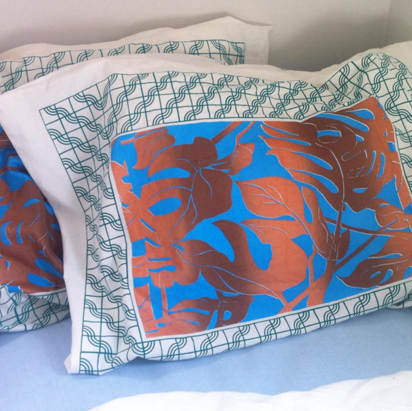  Grows best in high light  Screenprinted pillowcase sets  open edition    