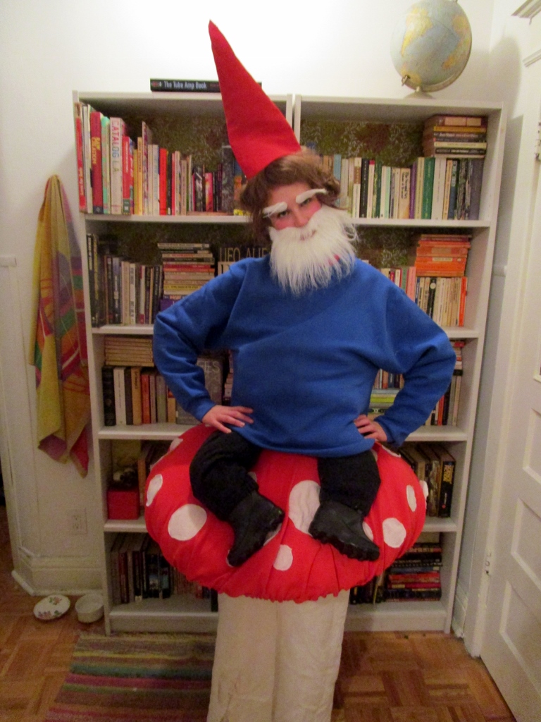 Garden gnome on a toadstool 2015