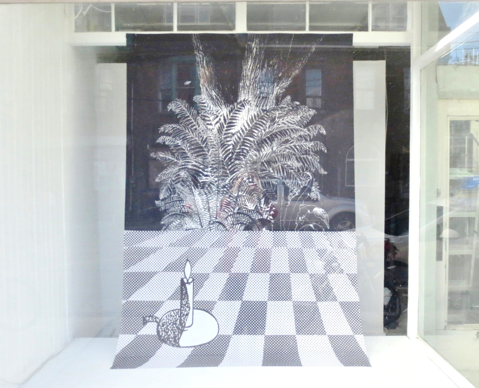 Where have you been? Where are you going? Dye sublimation print approx 8ft x 5ft No foundation, Toronto 2016