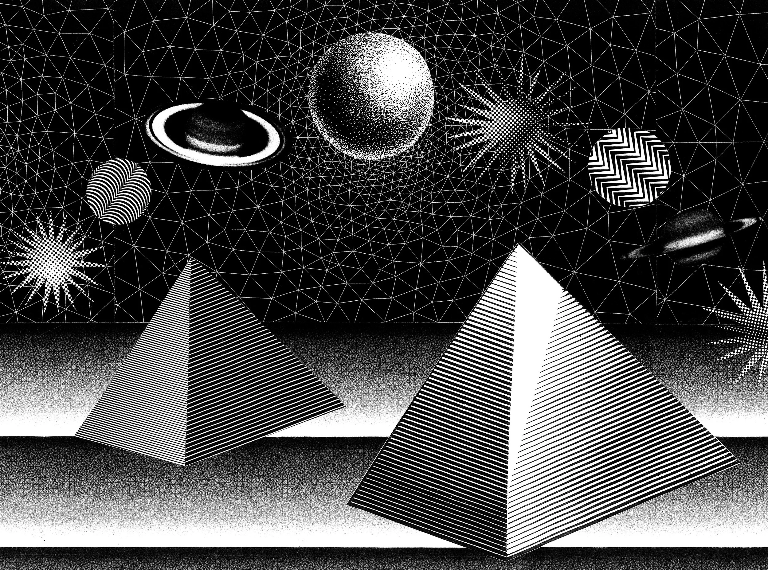Lil Oracle (for Vivian) Xerox collage 24" x 18" 2016