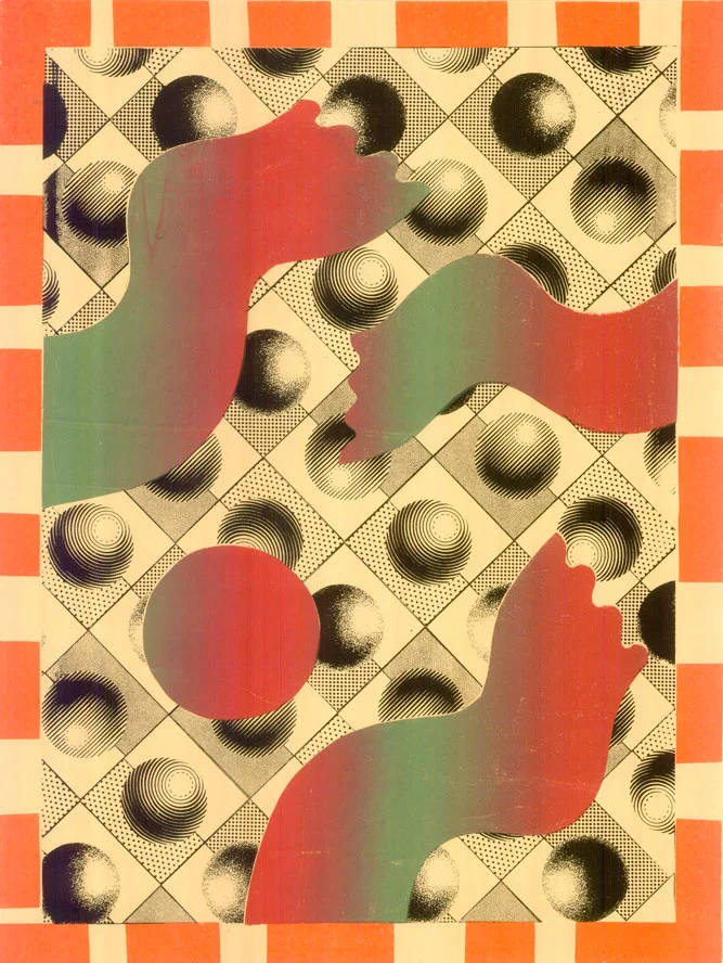Newold's wallpaper Screenprint 18" x 24" 2013
