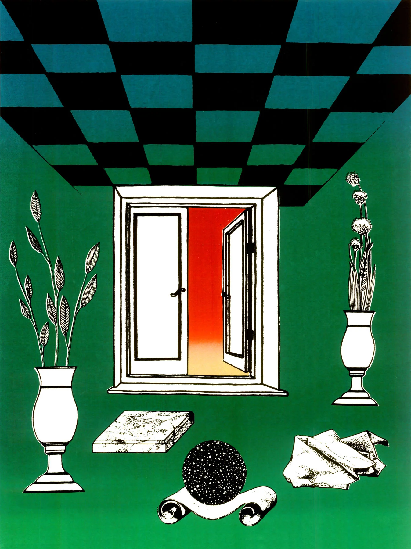 Losing the pattern Screenprint 18" x 24" 2016