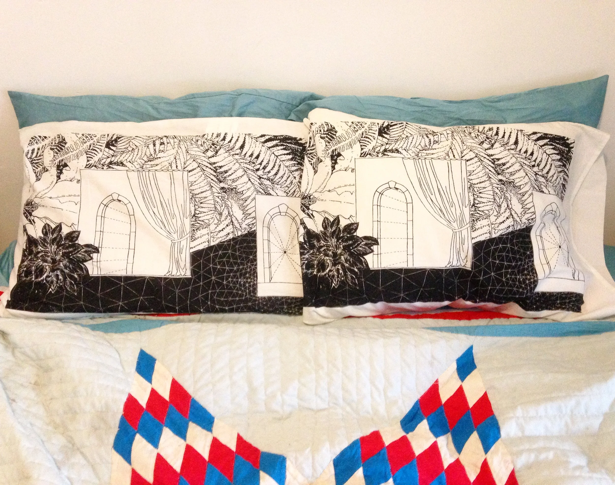 Winter solstice Screenprinted pillowcases Open edition 2016