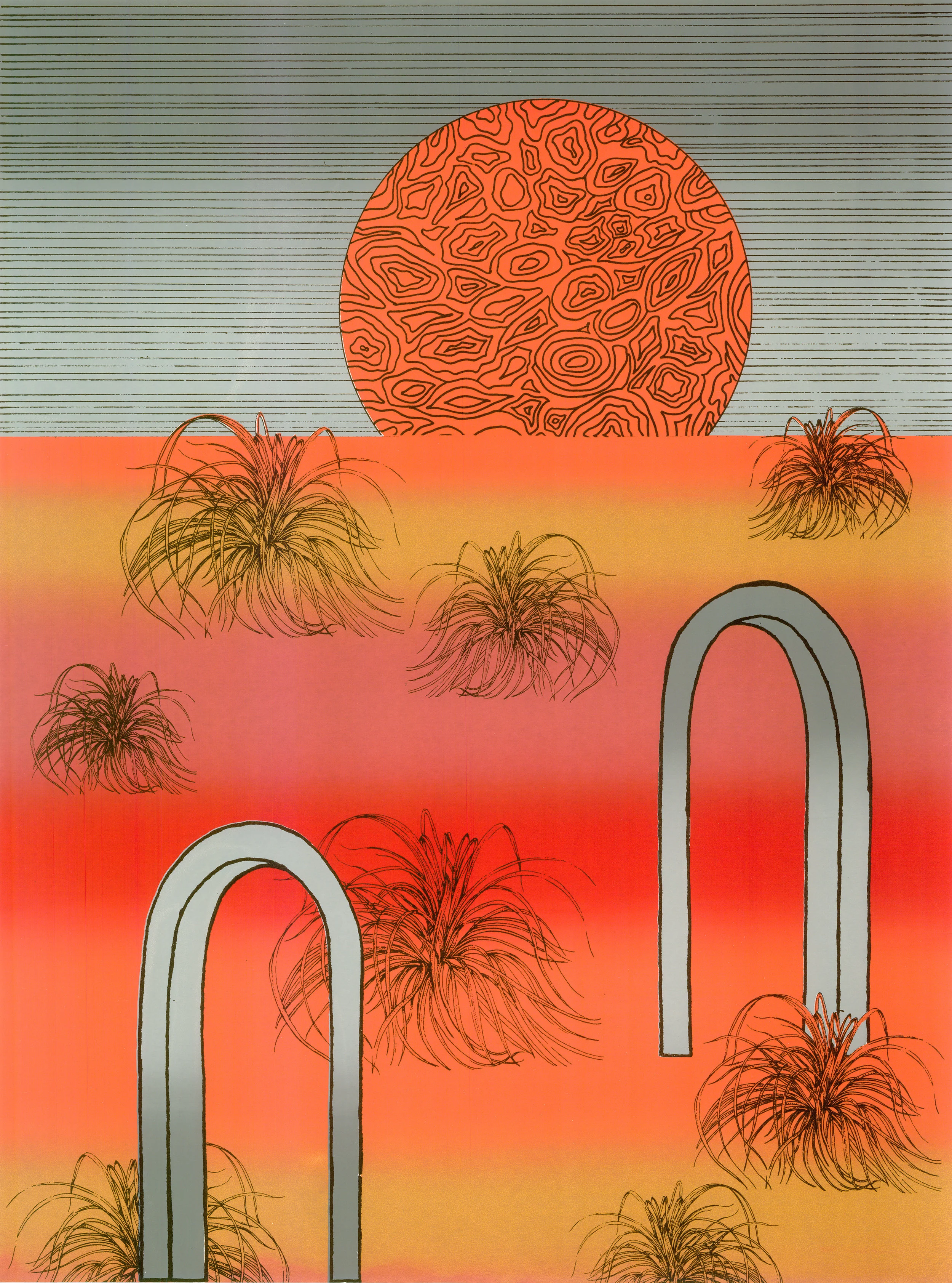 Desert of Colours Screenprint 18" x 24" 2017