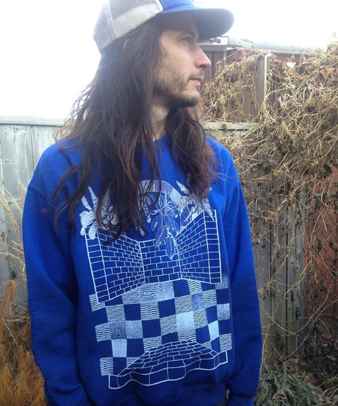  Chasm appears  Dip dye and screenprinted sweater  Open edition 