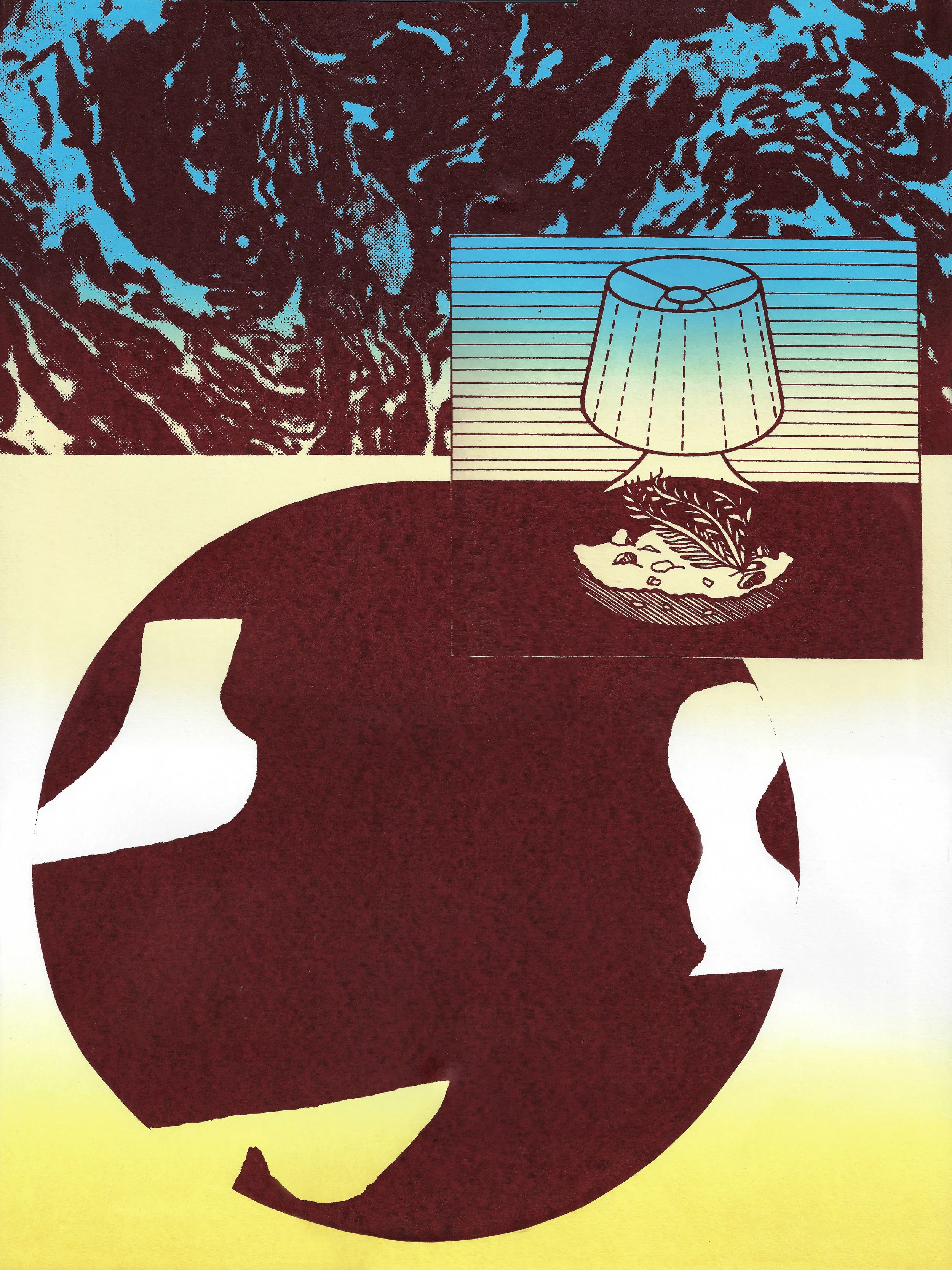 Lamp World Collaboration with Eunice Luk Screenprint 18” x 24” 2018