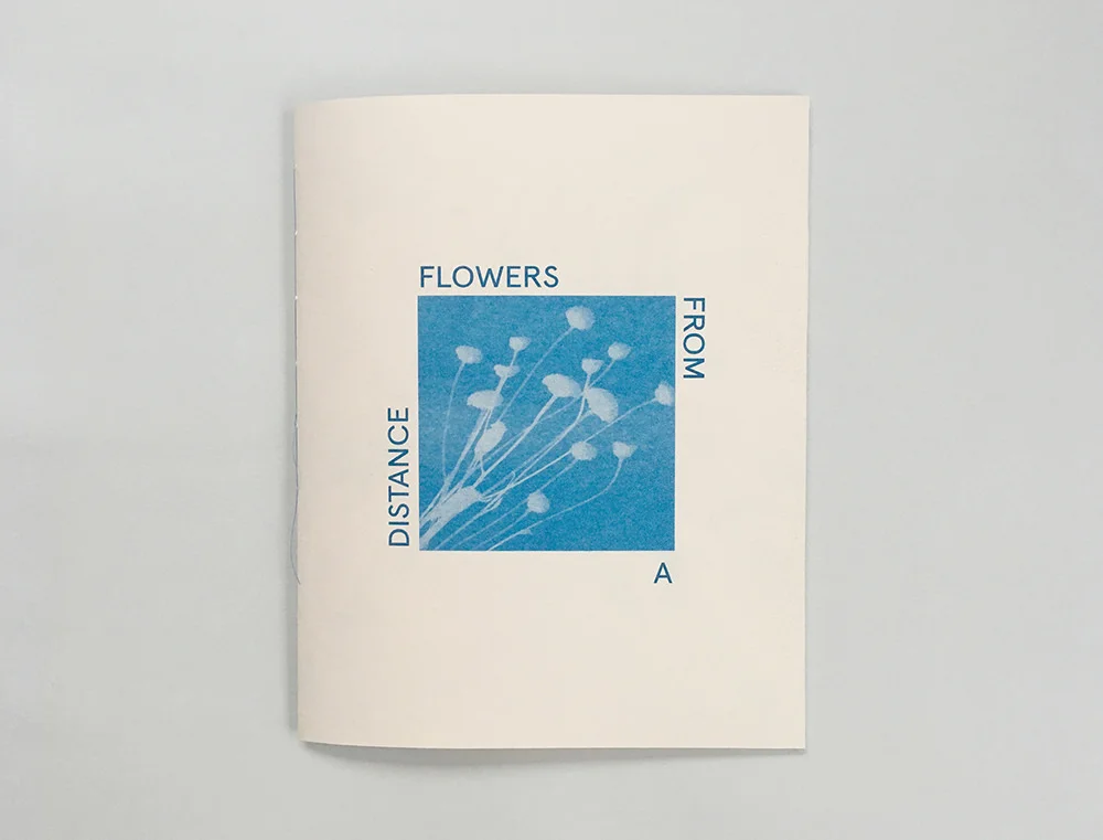 Flowers from a distance collaboration with Eunice Luk 32 pages, risograph and thermograph printed, hand sewn binding 2017