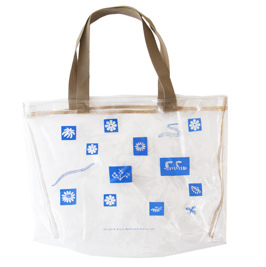  Bug Party  collaboration with Eunice Luk  Clear PVC tote bag  edition of 200, 2018 