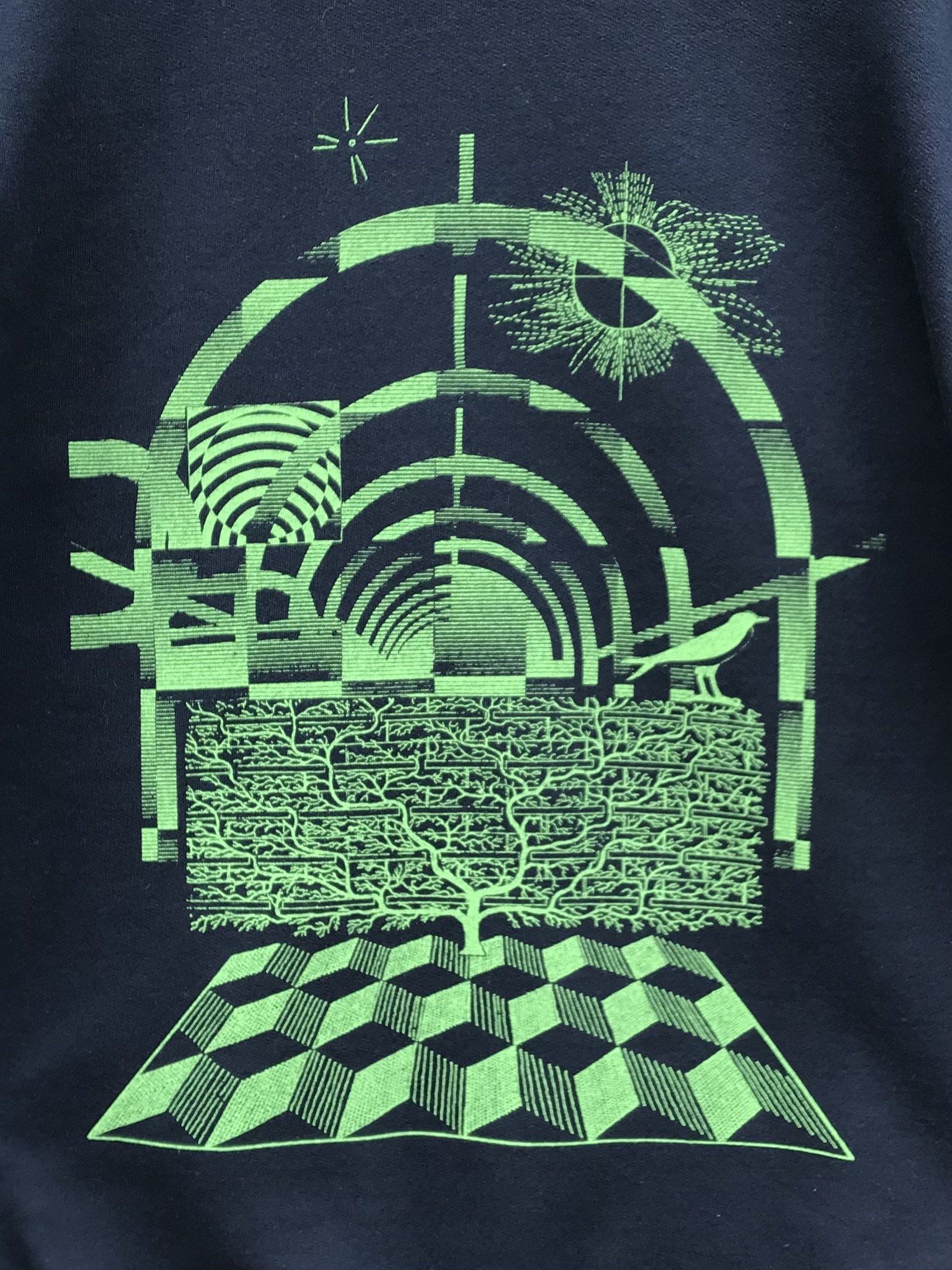  Corridor (Wallace Emerson community centre) Sweater  Screenprinted on crewneck  2023 