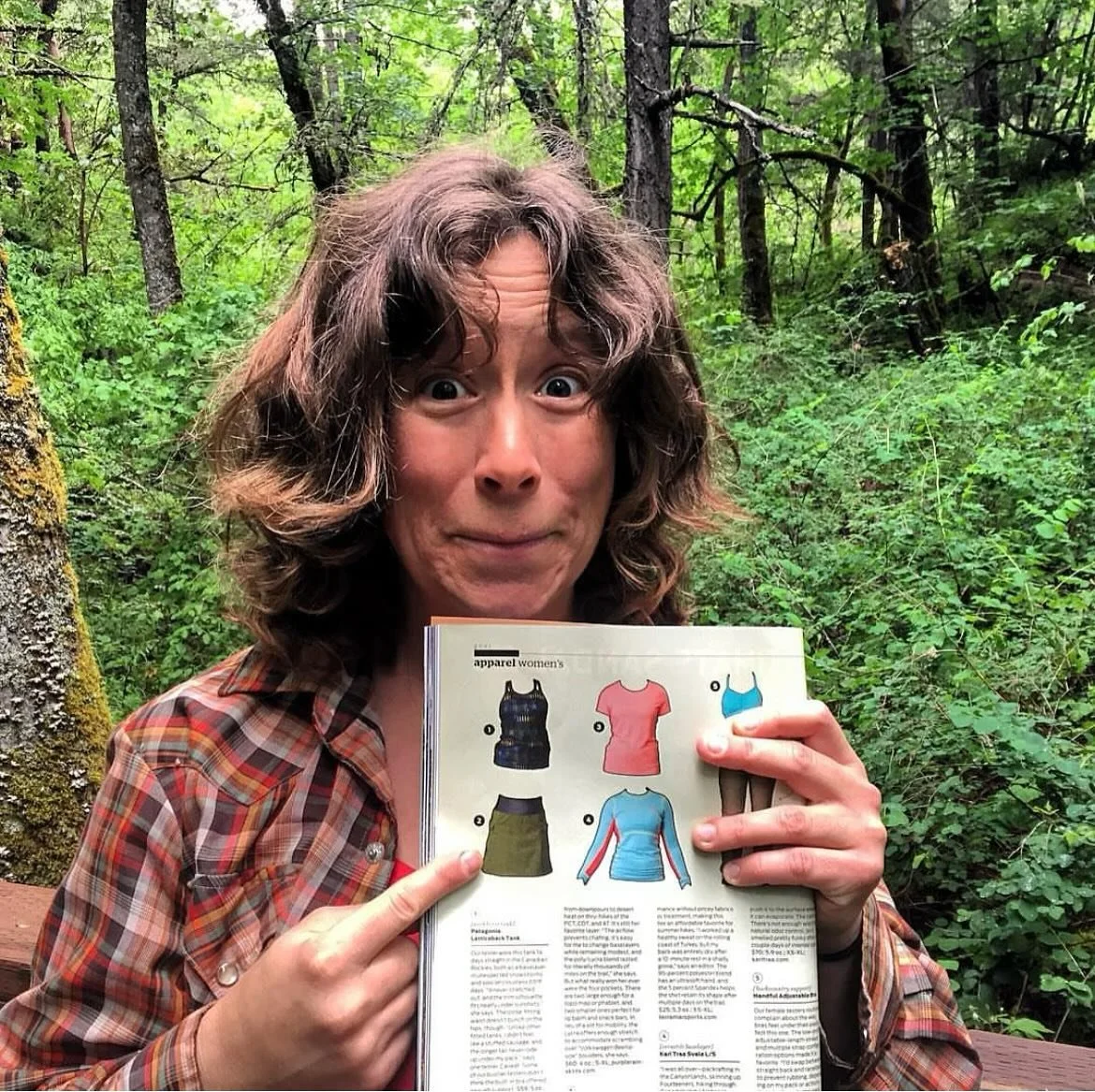 Throwback to 2016 when I was 8 months pregnant and @backpackermag featured our Adventure Skirt in their print magazine!  I was sewing every single skirt myself and had 11 skirts in stock that sold out instantly. Looking back, I was so unprepared, but