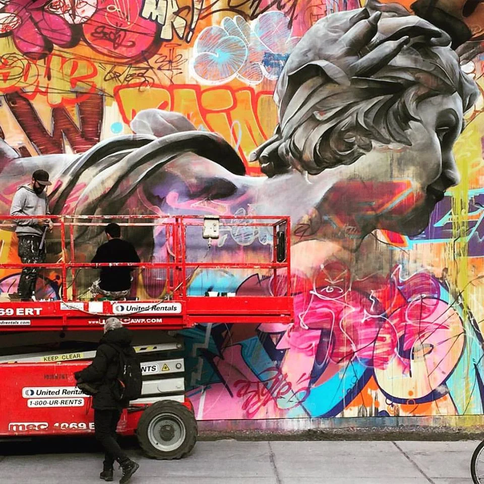 Pichiavo last week at the bowery wall with Martha Cooper 